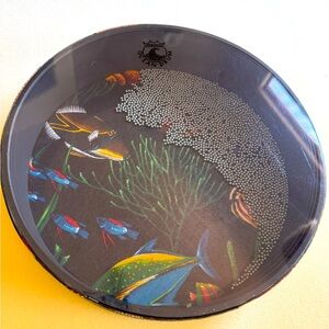 Beautiful Ocean drum with colorful ocean scenery